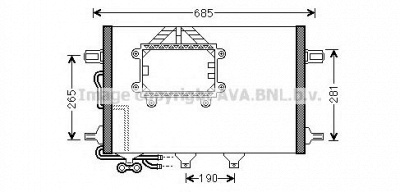 AVA QUALITY COOLING msa5562 -  Конденсатор, кондиционер